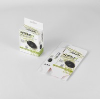 Boîte en papier imprimée haut de gamme pour le rangement de souris d'ordinateur avec gaufrage et revêtement UV, emballage personnalisé durable, vente en gros