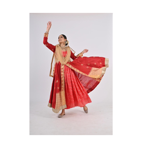 Tela de buena calidad, aspecto hermoso, traje de baile Anarkali, Anarkali, ancho de cuerpo entero - Product Image 1