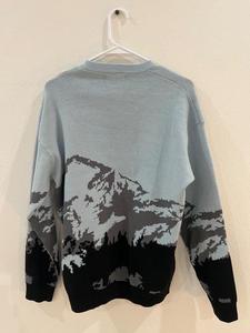 Pull en tricot jacquard de montagne pour homme Méthode de tissage respirante - Product Image 2