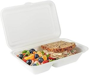 Oil <b>Heat</b> Resistant <b>Microwave</b> Safe Non-Plastic Takeout Container Lid 7x6 Sugarcane for Cafes Street Food Dishwasher Safe Lunch - Product Image 2