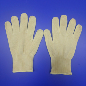 Gants en jersey marron de jardin respirant et réutilisables en coton polyester tricoté élastique vente en gros - Product Image 4