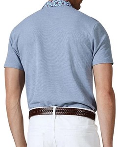 Chemise en coton écologique pour homme, vêtements décontractés d'été, confortable, élégante, tricotée unie, 220g, boutonnée, teinte unie, manches courtes - Product Image 2