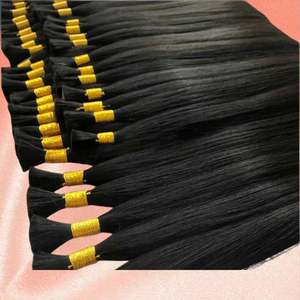 Cheveux indiens droits tissant des extensions - Product Image 4