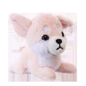 LLavero de juguete de peluche de perro de peluche esponjoso Kawaii suave Pug cachorro peluches muñeca bolsa encanto accesorios para niño chico regalo - Product Image 3