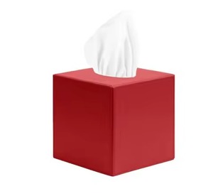 Boîte à mouchoirs en métal, design côtelé, finition dorée, porte-serviettes fait main, porte-papier de table, porte-papier de bureau - Product Image 4