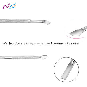 Poussoirs à cuticules professionnels Tondeuse à cuticules à double extrémité-Outils de manucure et outils de pédicure Nettoyeur d'ongles Poussoir Ensemble d'ongles - Product Image 2