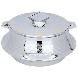 En acier inoxydable plaqué or, élégante et durable, la casserole ronde en métal parfaite pour tous les repas et occasions. - Product Image 5