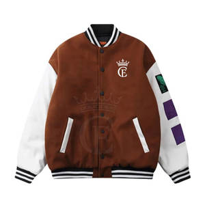 แจ็กเก็ตเลตเทอร์เมนคุณภาพสูงจากผู้ผลิตในปากีสถานดีไซน์ OEM น้ำหนักเบาปกคอตั้งทำจากผ้าฝ้าย100% ฤดูหนาว - Product Image 1