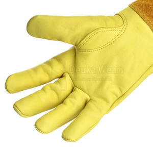 Guantes de trabajo de manga larga con logotipo personalizado OEM/ODM, guantes de cuero de alta calidad personalizados con triple argón para construcción - Product Image 6