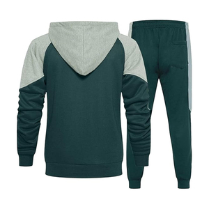 Ensemble de survêtement polaire décontracté pour homme grande taille, hiver 2025, avec fermeture éclair intégrale, respirant, couleur unie, service OEM - Product Image 2