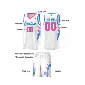 Vente en gros de gilet de basket-ball personnalisé uniforme en maille respirante à séchage rapide short personnalisé taille plus pour les joueurs de basket-ball d'été - Product Image 2