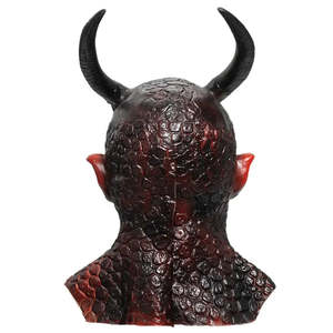 หน้ากากฮาโลวีน Diable Rouge อุปกรณ์เสริมสำหรับปาร์ตี้สุดฮา เหมาะสำหรับชุดสยองขวัญ - Product Image 5
