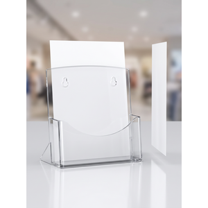 Support de brochure en acrylique transparent A5 pour publicité, vente au détail et utilisation sur bureau - Product Image 2