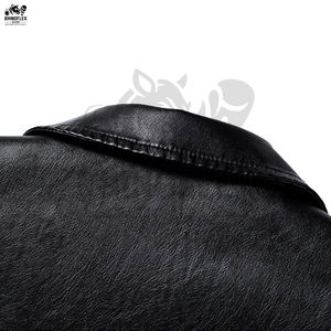 Chaqueta de cuero para hombre de último diseño con logotipo personalizado de manga larga a buen precio disponible para ropa informal chaqueta de cuero para hombre - Product Image 2