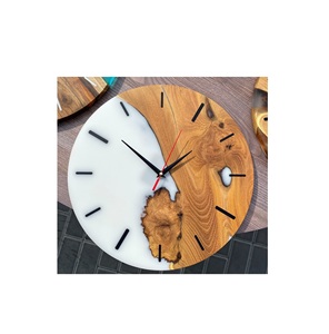 นาฬิกาแขวนผนังไม้เรซิ่นยอดนิยม คุณภาพมาตรฐาน ดีไซน์ล่าสุด ผลิตด้วยมือ นาฬิกาแขวนผนังไม้และเรซิ่น ราคาประหยัด - Product Image 2