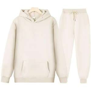 Sweat à capuche gris avec combinaison Survêtement d'hiver inférieur noir et costume de sport Sweats à capuche à thème unisexe/Capuche et bas fabriqués en Inde - Product Image 5