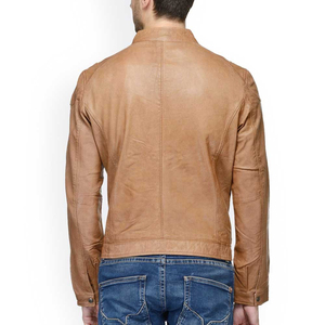 Entrega rápida, chaqueta de motorista para hombre de diseño único totalmente personalizada, Material de marca pura, precio barato, chaqueta de cuero para hombre - Product Image 3