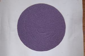 Elegant Silver Glass Beaded Premium Placemat 5mm Thickness for Weddings and Occasions - Product Image 3