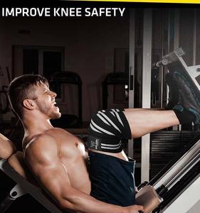 Nouvel arrivage d'enveloppes de genou en néoprène d'haltérophilie réglables soutien respirant léger unisexe OEM personnalisé entraînement de gymnastique - Product Image 4
