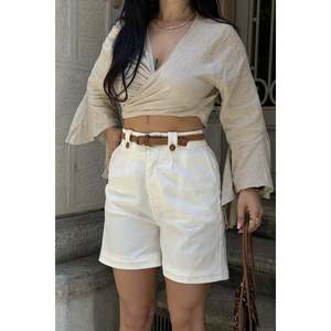 <b>Elastic</b> Waist Shorts 236 - Off white - Product Image 3