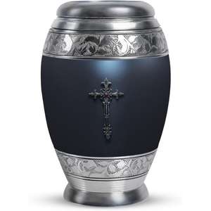 Urnas modernas hechas a mano de nuevo diseño cruzado de alta calidad para cenizas de adultos urnas funerarias decorativas para hombres y mujeres - Product Image 1