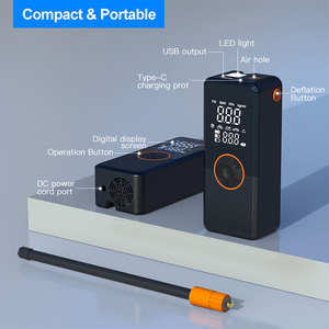 <span class=keywords><strong>Gonfleur</strong></span> de pneu de pneu de pompe à air de matériel d'ABS d'affichage numérique sans fil portatif pour le vélo et les véhicules de vélo - Product Image 3