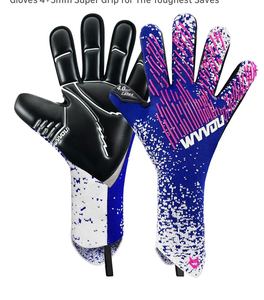Gants de gardien de but de football en cuir respirant, super doux, protection des doigts, gants d'entraînement, taille 6 - Product Image 2