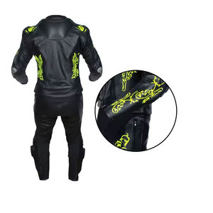 Traje de Motocicleta de Cuero de Una Pieza, a la Moda, Antideslizante, Resistente al Desgaste, Unisex, Impermeable, Cortavientos, Anti-UV - Product Image 3