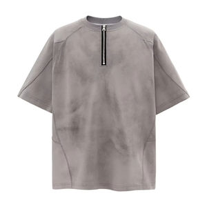 T-Shirt surdimensionné pour hommes de haute qualité personnalisé multicolore goutte épaule Style lavé 100% coton mode approvisionnement en gros - Product Image 4