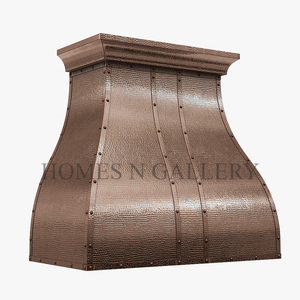 Hotte murale de cheminée en cuivre martelé de style antique, design personnalisé de haute qualité, dernier modèle, à prix abordable - Product Image 5