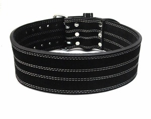 Cinturón de cuero para levantamiento de pesas con hebilla de acero personalizada, correa de soporte para la espalda, cinturón de entrenamiento de gimnasia para hombres - Product Image 6