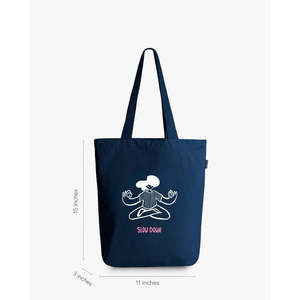 Sac fourre-tout tendance, style spirituel, avec fermeture éclair, couleur unie, grande capacité, léger, lavable, réutilisable pour un usage quotidien, en coton d'hiver - Product Image 2