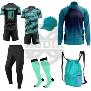 Uniformes de Fútbol 7v7 para Jóvenes y Adultos, Conjunto de Camiseta, Pantalones Cortos, Calcetines y Bolsa, Nuevo Diseño, Tallas para Adultos y Niños - Product Image 1