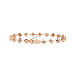 18K <b>Gold</b> Bracelet with Fabulous Lab Grown Diamond Elegant Diamond Bracelets & <b>Bangles</b> - Product Image 6