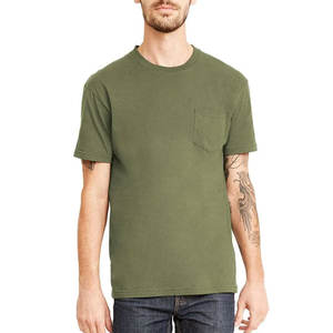 เสื้อยืดคอกลมมีกระเป๋า60% ผ้าโพลีเอสเตอร์สำหรับทั้งชายและหญิงผ้าโพลีเอสเตอร์40% นุ่มมาก - Product Image 2