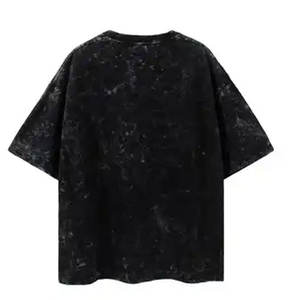 T-shirt en molleton 100 % coton de haute qualité pour homme, col en V, manches longues, effet délavé, anti-rétrécissement et anti-plis - Product Image 2