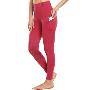 Pantalones ecuestres para montar a caballo para mujer, mallas deportivas de poliéster ajustadas con opciones personalizables - Product Image 4
