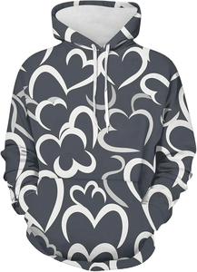 เสื้อมีฮู้ดพิมพ์ลาย3D สำหรับผู้ชายผู้หญิงแฟชั่นอินเทรนด์เสื้อคู่ - Product Image 4