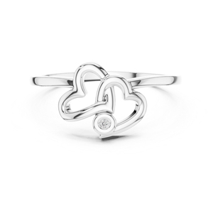 แหวนหมั้นเพชรทรงกลมเคลือบทองคำขาว 14K สำหรับผู้หญิง |   ของขวัญแต่งงานสุดหรูที่ได้รับการรับรองจาก IGI - Product Image 1