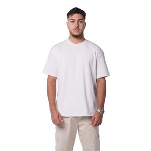 Camisetas extragrandes para hombre con estampado personalizado hecho en fábrica OEM 100% algodón transpirable hilo teñido precio barato - Product Image 3