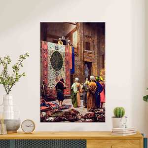 Décoration murale en toile pour salon, art du verre célèbre - Œuvre d'art imprimée sur toile, toile encadrée - Product Image 1