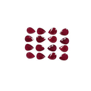 ทับทิมธรรมชาติอัญมณีหลวมไม่ผ่านการบำบัด6x8มม. และ7x5มม. ลูกแพร์ - Product Image 1