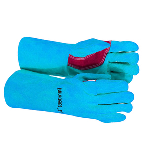 Gants de travail de sécurité multifonctionnels à faible MOQ pour les soudeurs, gants de travail de soudage en cuir de vachette double couche de haute qualité - Product Image 4