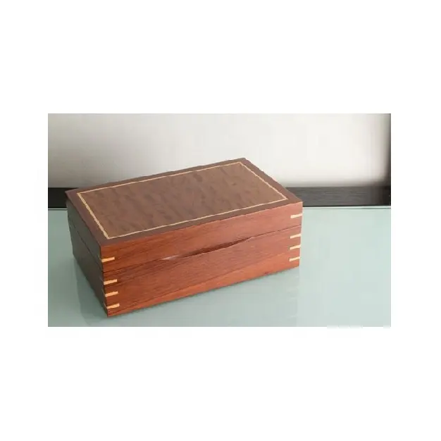 תיבת עץ בציר בעבודת יד תכשיטי ארגונית יוקרה ייחודי עיצוב עץ עתיק קופסא עץ