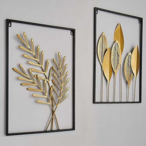Gold Polished Background Minimalist Home Decor <b>Wall</b> Craft Living Room Sofa <b>Wall</b> Mounted Ornaments Elegant <b>Wall</b> <b>Art</b> - Product Image 1