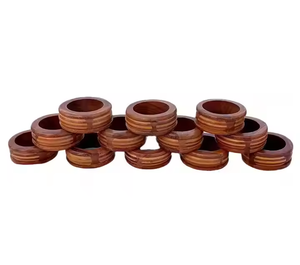 Servilletero de madera más precioso con acabado natural y forma de la mejor calidad para el hogar Hotel restaurante y decoración de fiestas - Product Image 4