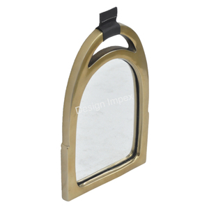 Miroir à étrier pour cheval en fonte d'aluminium Miroir de styles équestres Miroir mural en laiton fini antique en gros Prix bas - Product Image 5