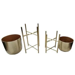 Soporte de flores de hierro puro con acabado antiguo, diseño único, maceta para interiores, soporte para maceta, decoración personalizada, decoraciones de boda - Product Image 1