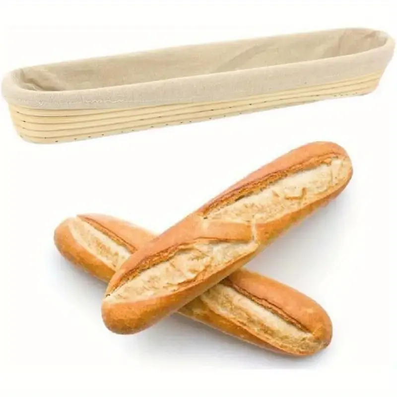 ตะกร้าหวายทำจากอ้อยสำหรับทำขนมปังชุดอุปกรณ์สำหรับอบขนมเบเกอรี่