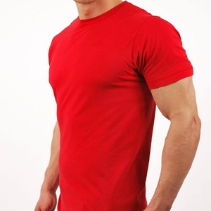 T-shirt personnalisé en coton écologique côtelé de qualité luxueuse pour homme Col rond durable T-shirt à manches courtes vierge pour homme Pour homme - Product Image 1
